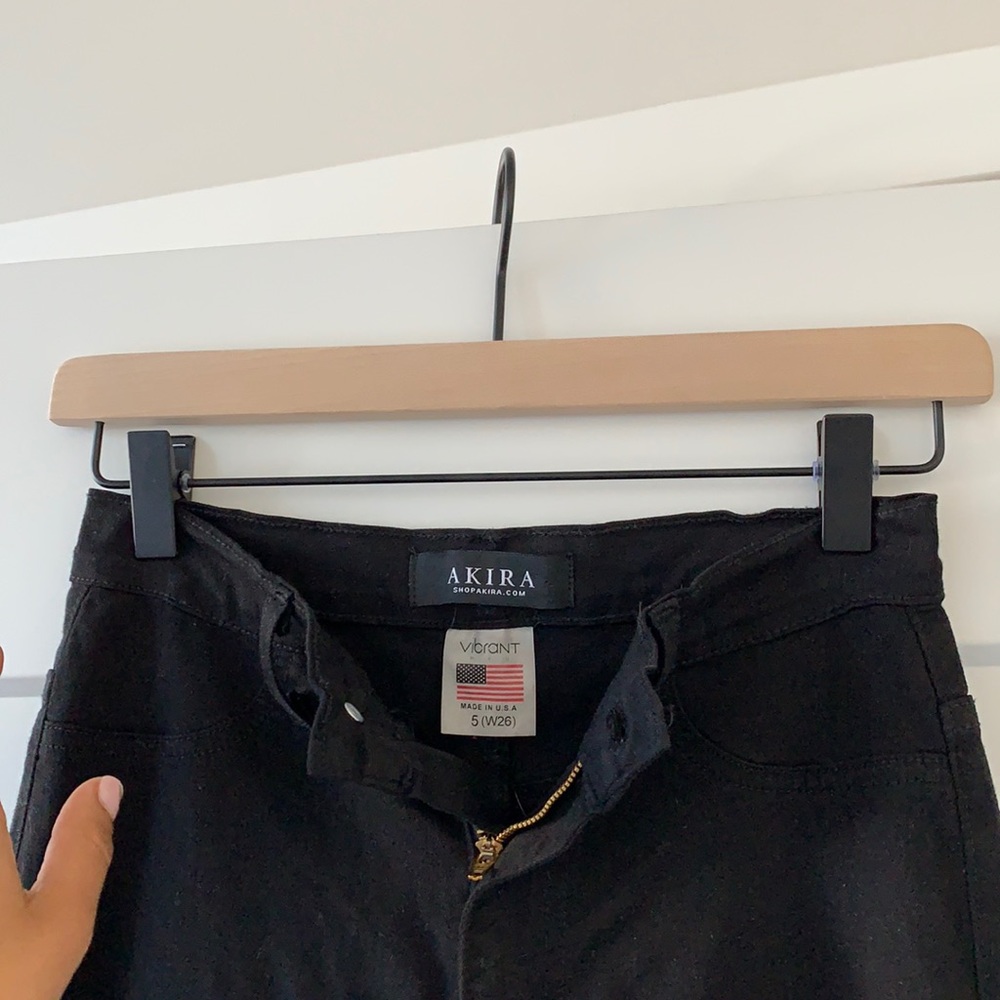 Akira black jeans, size 5 (W26)